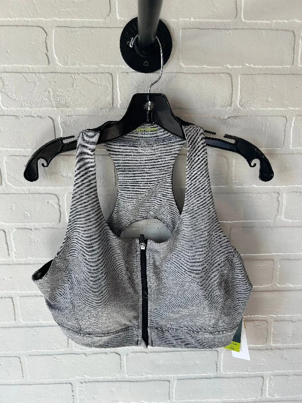 V-neck sports bra – Sports bra with a V-shaped neckline for a flattering and comfortable fit.Athletic Bra By Tek Gear In Grey, Size: Xxl