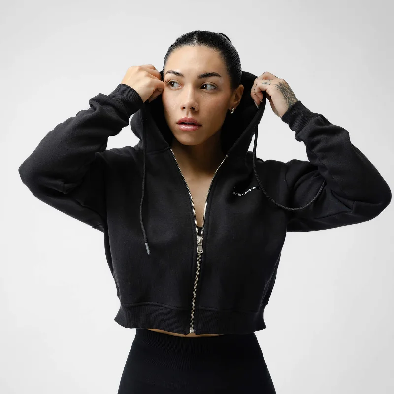 Back-closure sports bra – Sports bra with a hook-and-eye closure at the back for adjustable fit and ease of wear.Cropped Hoodies (Tiktok)