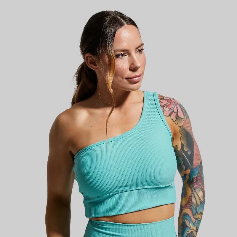 Vegan sports bra – Sports bra made from eco-friendly, cruelty-free materials, suitable for ethical consumers.Evolve Sports Bra (Jungle Mist)