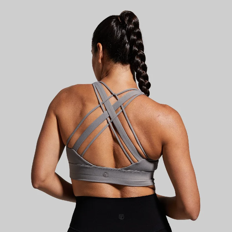 Compression tank sports bra – Combination of a tank top and sports bra, providing full coverage and support for the upper body.Ignite Sports Bra (Stone)