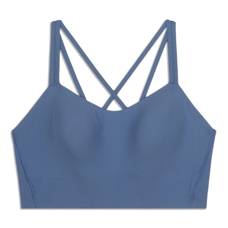 Wireless sports bra – Sports bra without underwire, offering more comfort and flexibility for a wide range of activities.Like A Cloud Ribbed Longline Bra - Resale