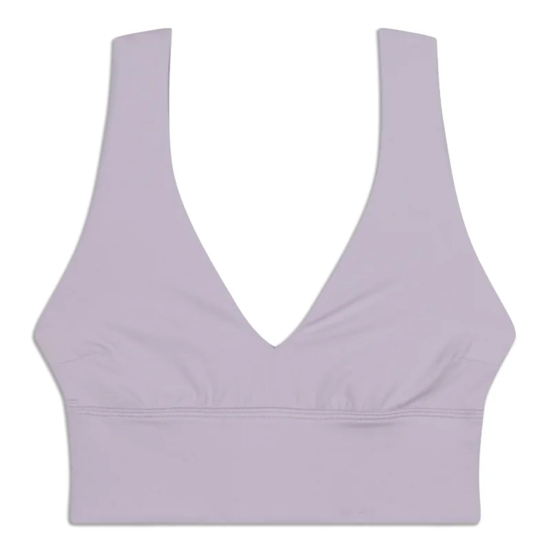 Compression sports bra – Sports bra that compresses the chest for a more secure fit and reduced bounce during high-impact activities.lululemon Align™ V-Neck Bra - Resale