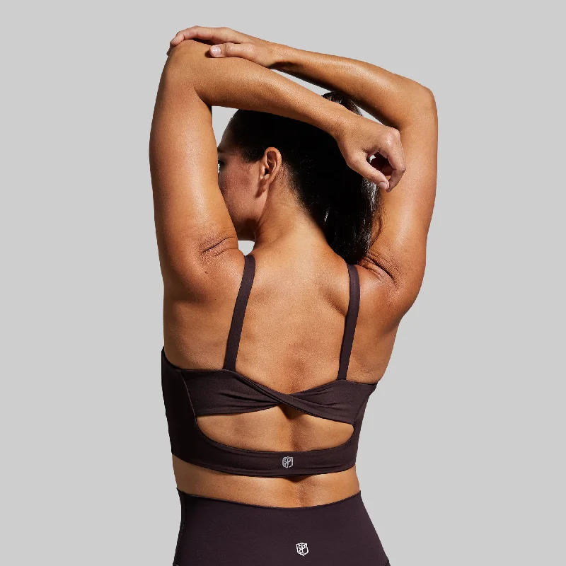 Low-impact sports bra – Ideal for low-intensity activities such as yoga or walking, providing light support.Your Go To Sports Bra (Deep Plum)