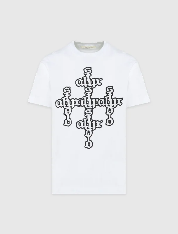 Asymmetrical – Uneven hem or design, adds a modern twistCROSS LOGO T-SHIRT