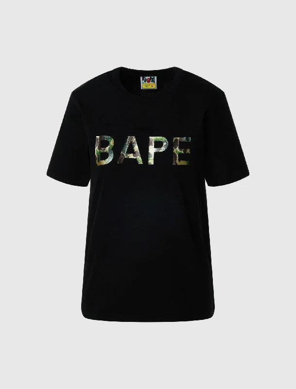 Crew neck – Classic round necklineWOMEN'S GLITTER BAPE TEE