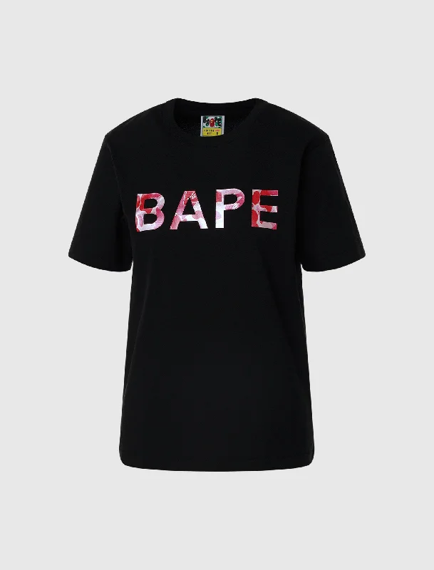 Faded – Pre-washed or faded look for a vintage vibeWOMEN'S GLITTER BAPE TEE