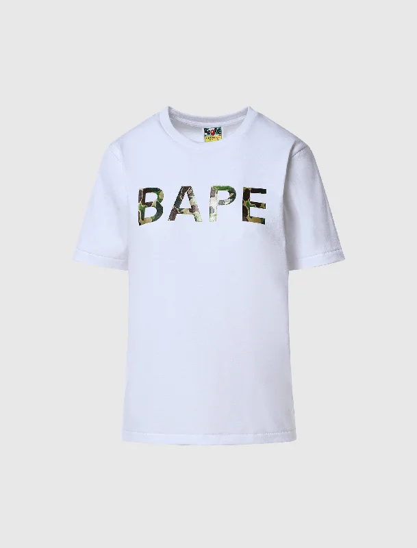 Fitted – Snug, form-fitting styleWOMEN'S GLITTER BAPE TEE