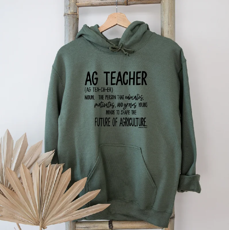 Pullover hoodie – Hoodie without a zipper, worn by pulling over the headAg Teacher Definition Hoodie (S-3XL) Unisex - Multiple Colors!