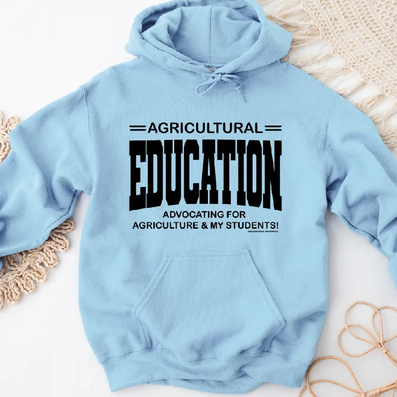 Batik hoodie – Hoodie made with batik-dyed fabric, often with intricate, artistic patternsAgricultural Education: Advocating For Agriculture and My Students Hoodie (S-3XL) Unisex - Multiple Colors!