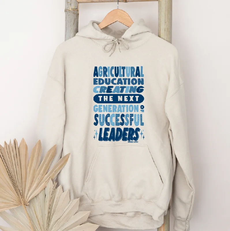 Hoodie with pockets – Hooded sweatshirt that includes a kangaroo pocket or side pocketsAgricultural Eduction, Creating Leaders  Hoodie (S-3XL) Unisex - Multiple Colors!