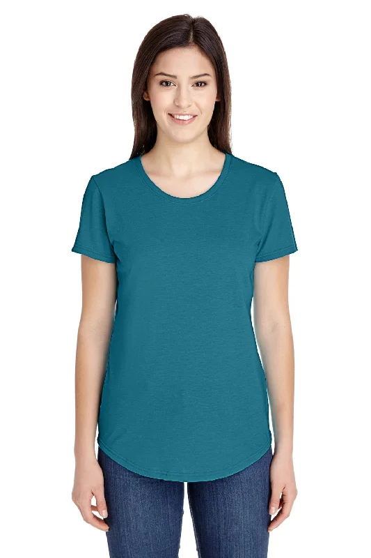 Linen – Lightweight, breathable fabric, perfect for summerGildan Womens Short Sleeve Crewneck T-Shirt - Heather Galapagos Blue - Closeout