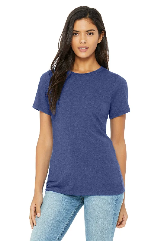 Scoop neck – Wide, rounded necklineBella + Canvas Womens Short Sleeve Crewneck T-Shirt - True Royal Blue