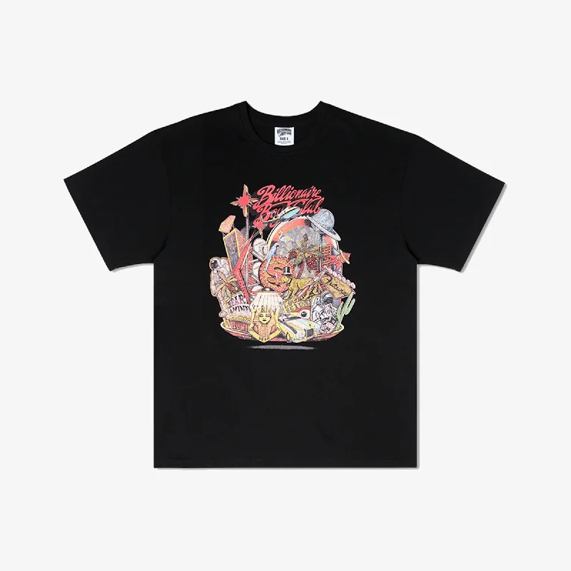 Crop – Shortened length, typically above the waistBILLIONAIRE BOYS CLUB | BB FLOATING CITY SS TEE { BLACK