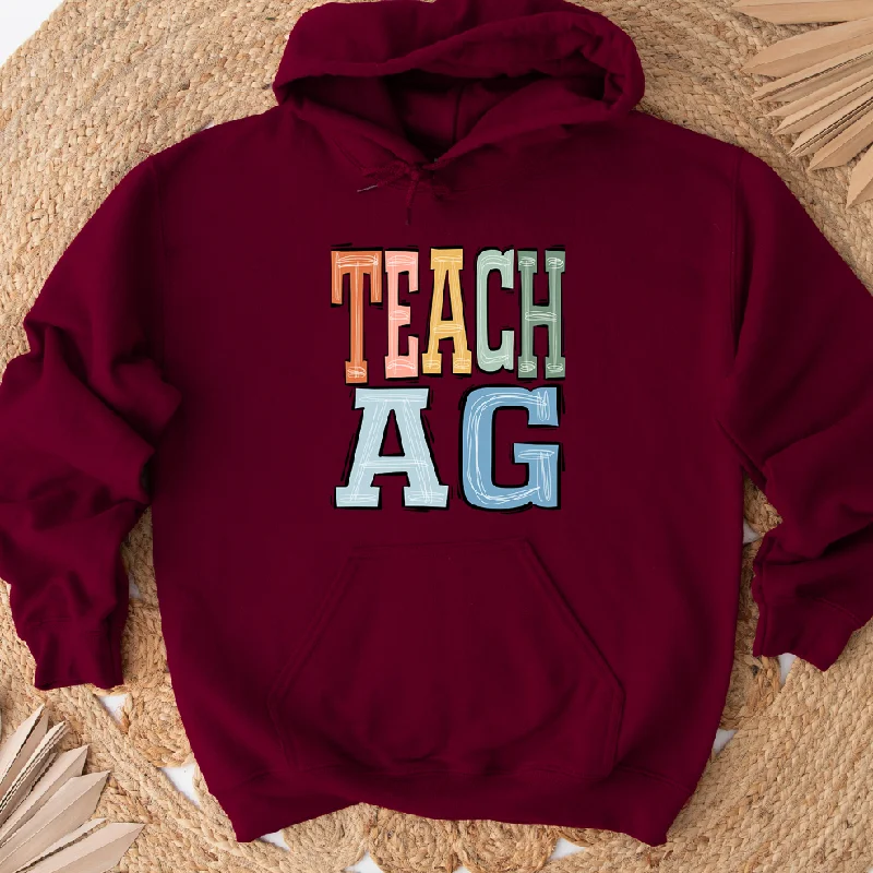 Pullover hoodie – Hoodie without a zipper, worn by pulling over the headBoho Colors Teach Ag Hoodie (S-3XL) Unisex - Multiple Colors!