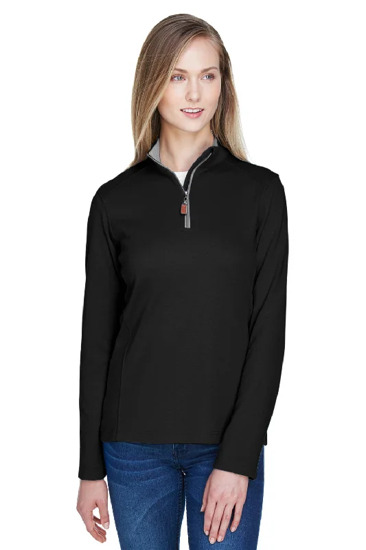 Puffer hoodie – Hoodie with a padded or quilted design, offering more insulationDevon & Jones Womens DryTec20 Performance Moisture Wicking 1/4 Zip Sweatshirt - Black