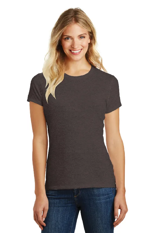 Long sleeve – Full-length sleeve, great for layeringDistrict Womens Perfect Blend Short Sleeve Crewneck T-Shirt - Heather Brown - Closeout