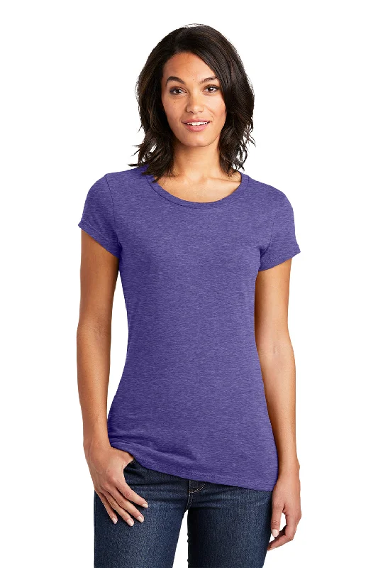 Ruffled – T-shirt with frills or ruffles at the sleeves or hemDistrict Womens Very Important Short Sleeve Crewneck T-Shirt - Heather Purple