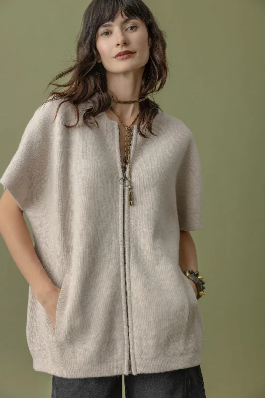 Pullover – Sweater without buttons or zippers, worn over the headFelted Cocoon Sweater Jacket