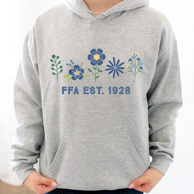 Sporty sweatshirt – Sweatshirt made from moisture-wicking or performance fabrics, ideal for active wearFFA Flower est. 1928 Hoodie (S-3XL) Unisex - Multiple Colors!