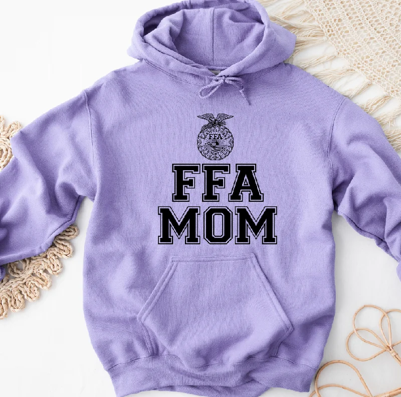 Cowl neck hoodie – Hoodie with a soft, draped collar that creates a relaxed, cozy feelFFA Mom Emblem Hoodie (S-3XL) Unisex - Multiple Colors!