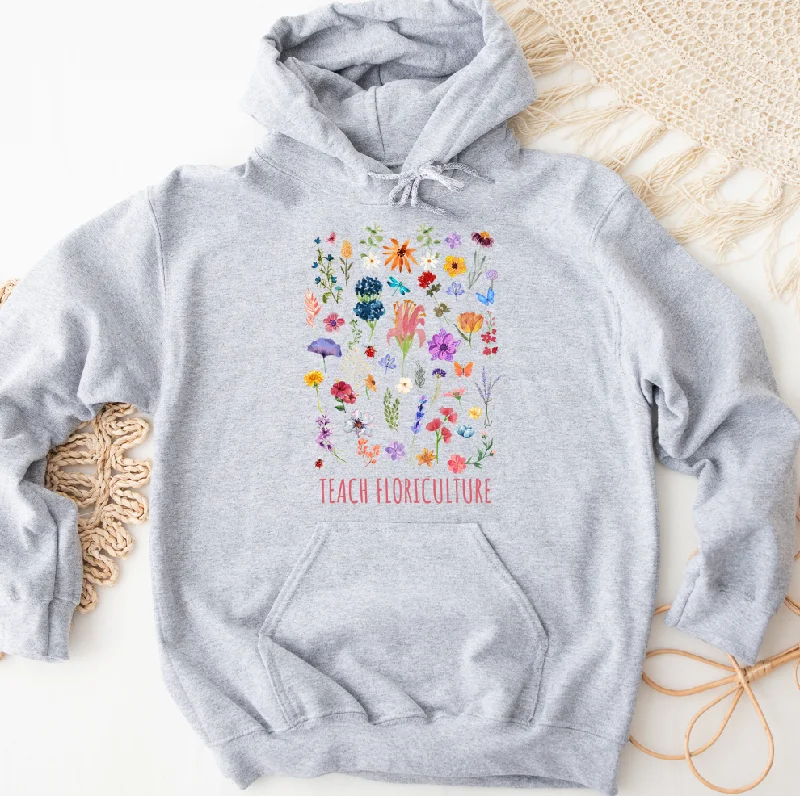 Cowl neck hoodie – Hoodie with a soft, draped collar that creates a relaxed, cozy feelFlowers Teach Floriculture Hoodie (S-3XL) Unisex - Multiple Colors!