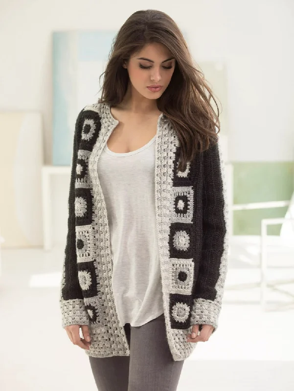 Raglan sleeve – Diagonal sleeve seams that extend to the necklineFree Graphic Statement Cardigan Pattern