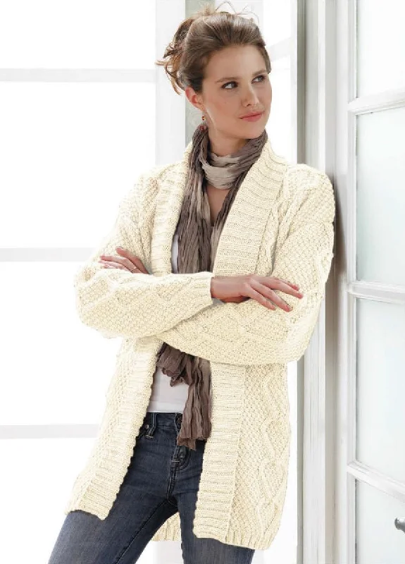 Boxy – Square, loose shapeFree Heart Felt Cardigan Pattern