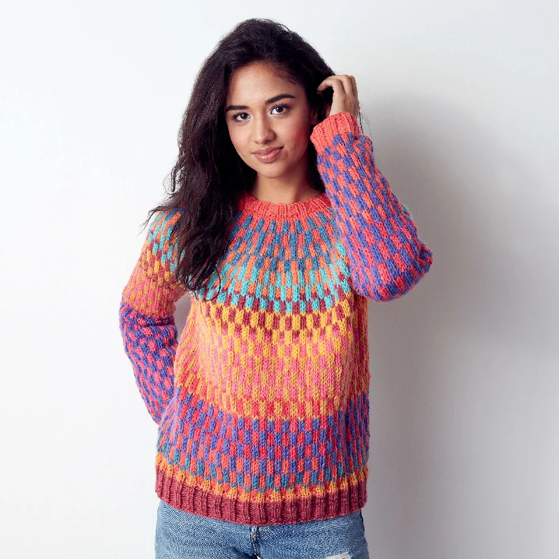 Ribbed – Sweater with textured, vertical stripesFree On Repeat Knit Pullover Pattern