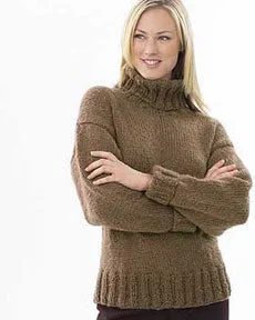 Raglan sleeve – Diagonal sleeve seams that extend to the necklineFree Turtleneck Knit Pattern