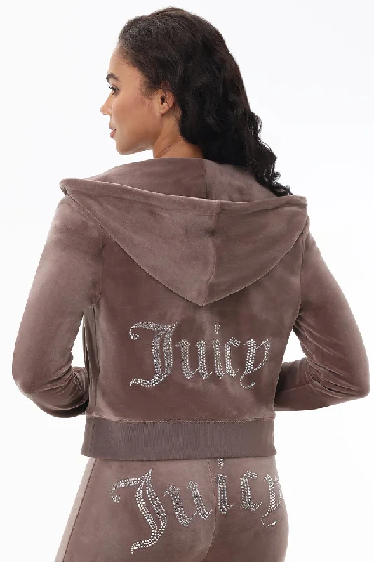 Puffer hoodie – Hoodie with a padded or quilted design, offering more insulationOG Big Bling Velour Hoodie