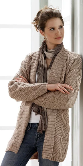 Cashmere – Luxurious, soft wool from goatsLong Textured Cardigan