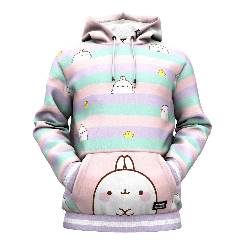 Cowl neck hoodie – Hoodie with a soft, draped collar that creates a relaxed, cozy feelPastel Playground Hoodie