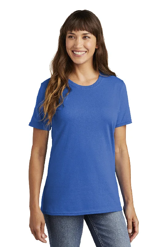 Cotton blend – Mix of cotton and synthetic fabrics for softness and durabilityPort & Company Womens Core Short Sleeve Crewneck T-Shirt - Royal Blue