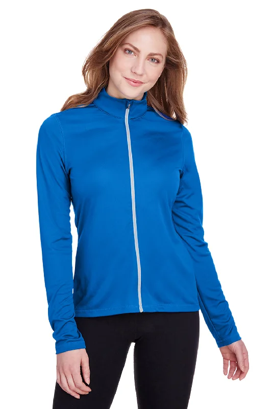 Sporty sweatshirt – Sweatshirt made from moisture-wicking or performance fabrics, ideal for active wearPuma Womens Icon Performance Moisture Wicking Full Zip Sweatshirt - Lapis Blue