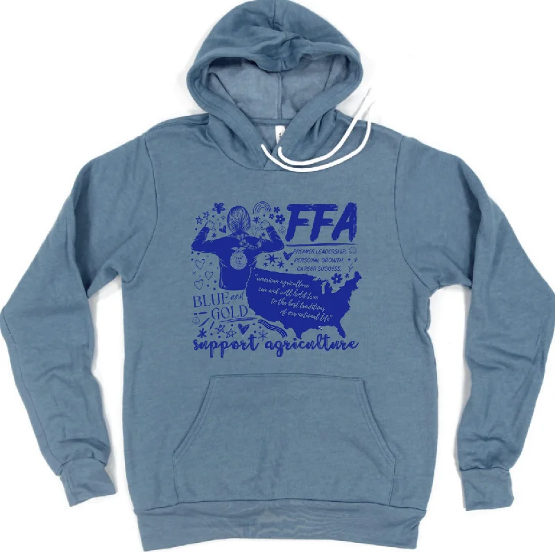 Sporty sweatshirt – Sweatshirt made from moisture-wicking or performance fabrics, ideal for active wearRetro FFA Hoodie (S-3XL) Unisex - Multiple Colors!