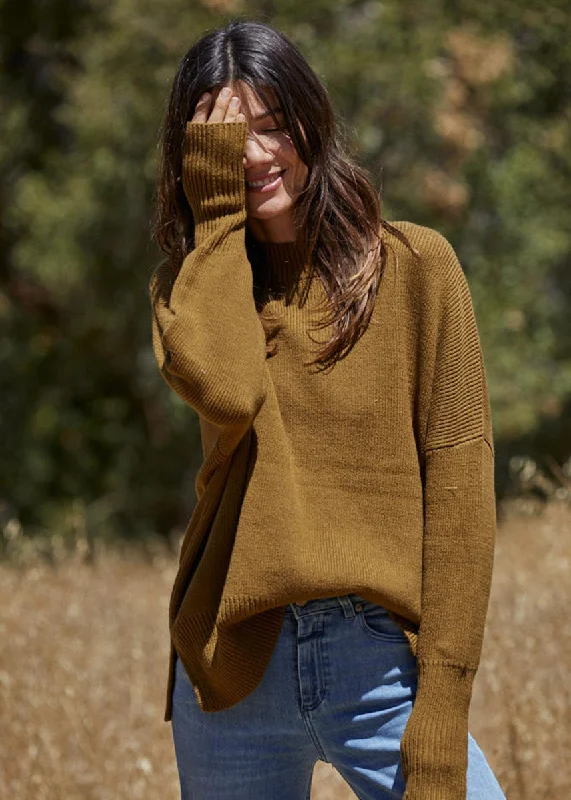 Waffle knit – Textured knit resembling a waffle patternRiley Sweater - Olive