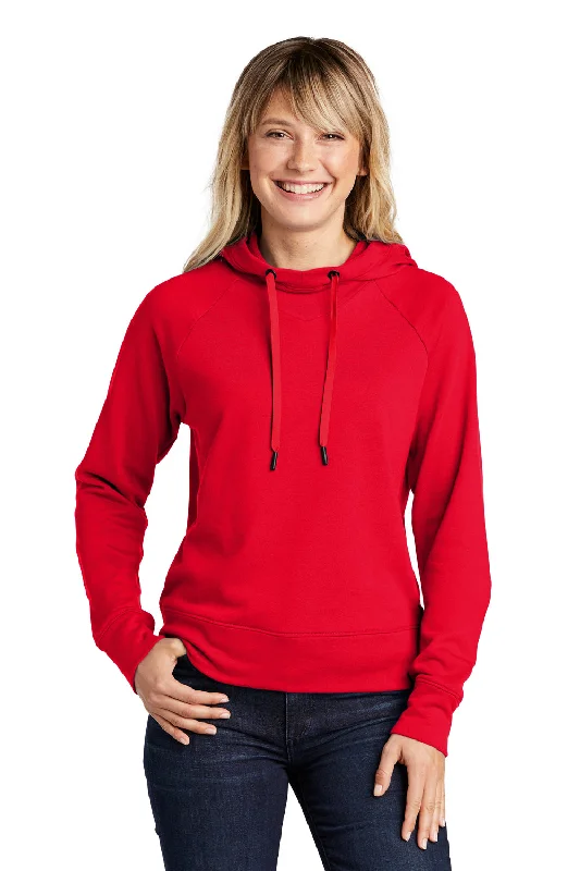 Sporty sweatshirt – Sweatshirt made from moisture-wicking or performance fabrics, ideal for active wearSport-Tek Womens French Terry Hooded Sweatshirt Hoodie - True Red