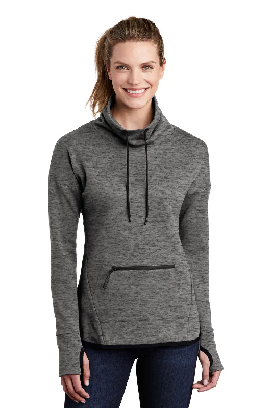 Plain/basic sweatshirt – Simple, solid-colored sweatshirt with no designsSport-Tek Womens Triumph Fleece Cowl Neck Sweatshirt - Heather Dark Grey