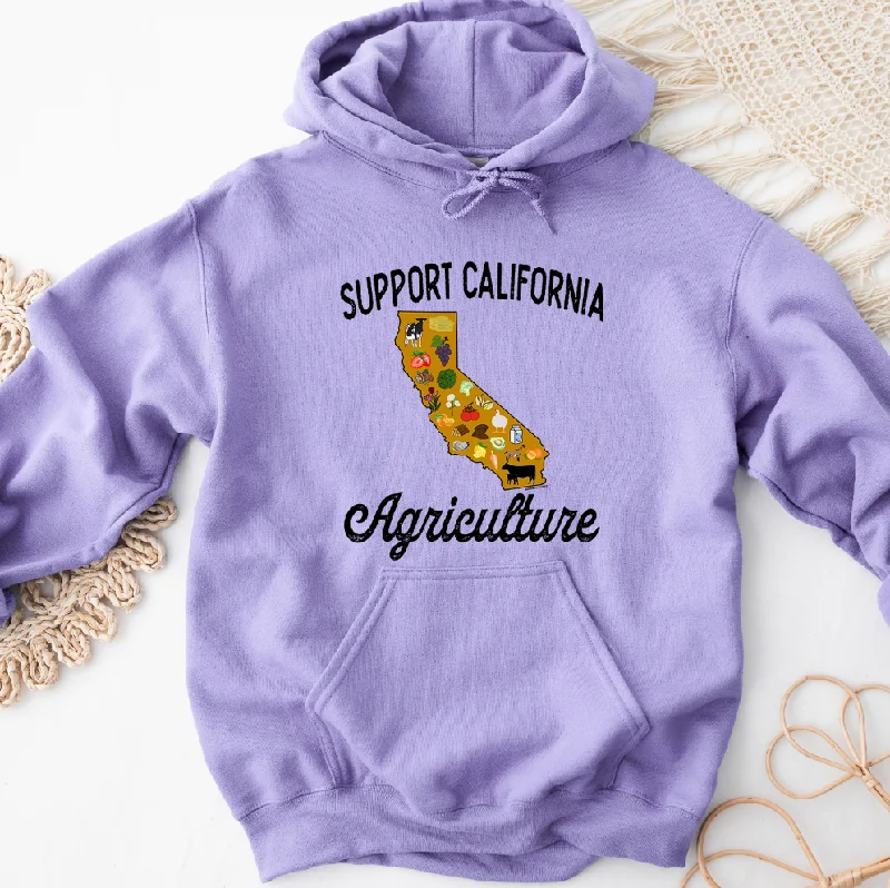 Fitted sweatshirt – Sweatshirt that fits snugly to the body, providing a more tailored lookSupport California Agriculture Hoodie (S-3XL) Unisex - Multiple Colors!