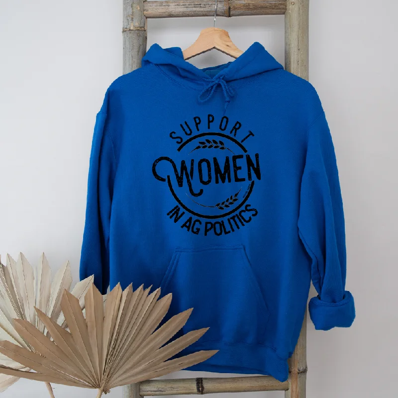 Plain/basic sweatshirt – Simple, solid-colored sweatshirt with no designsSupport Women in Ag Politics Hoodie (S-3XL) Unisex - Multiple Colors!