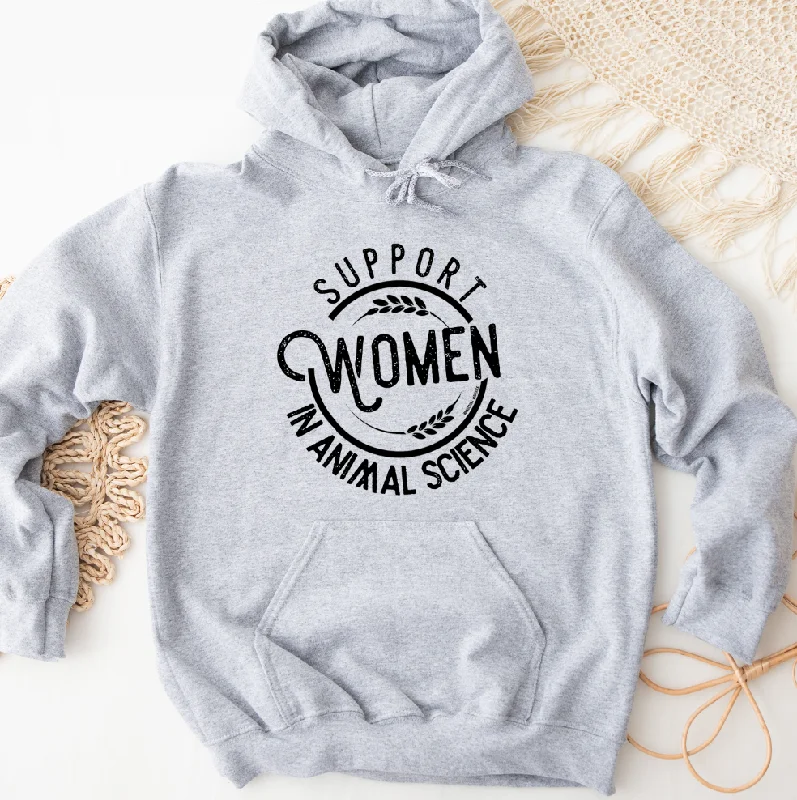 Cowl neck hoodie – Hoodie with a soft, draped collar that creates a relaxed, cozy feelSupport Women in Animal Science Hoodie (S-3XL) Unisex - Multiple Colors!