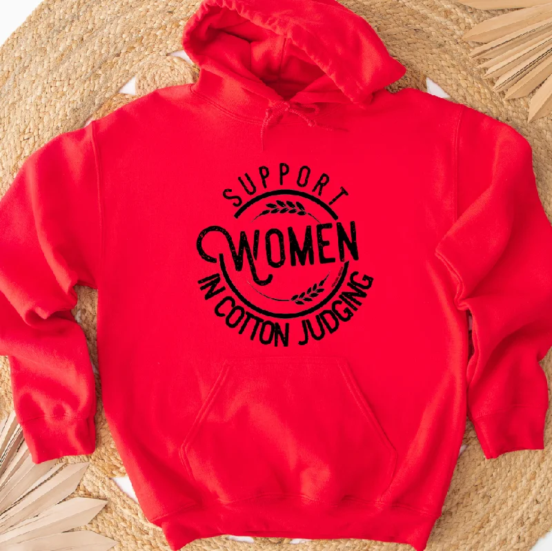 Fleece-lined – Soft, warm interior lining made from fleece materialSupport Women in Cotton Judging Hoodie (S-3XL) Unisex - Multiple Colors!