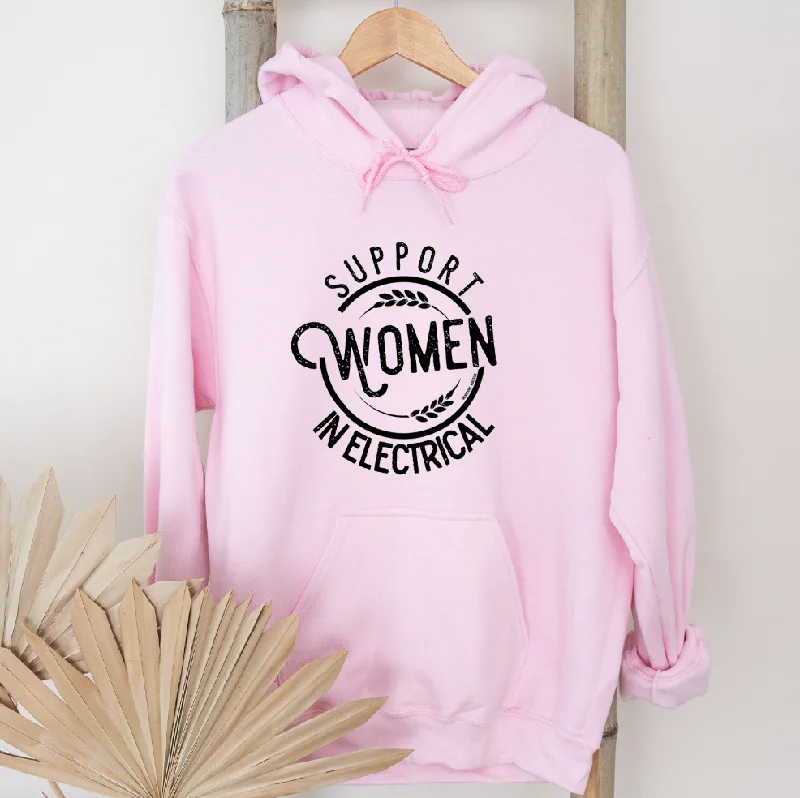 Plain/basic sweatshirt – Simple, solid-colored sweatshirt with no designsSupport Women in Electrical Hoodie (S-3XL) Unisex - Multiple Colors!