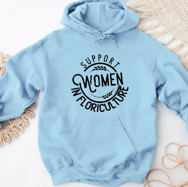 Cowl neck hoodie – Hoodie with a soft, draped collar that creates a relaxed, cozy feelSupport Women in Floriculture Hoodie (S-3XL) Unisex - Multiple Colors!