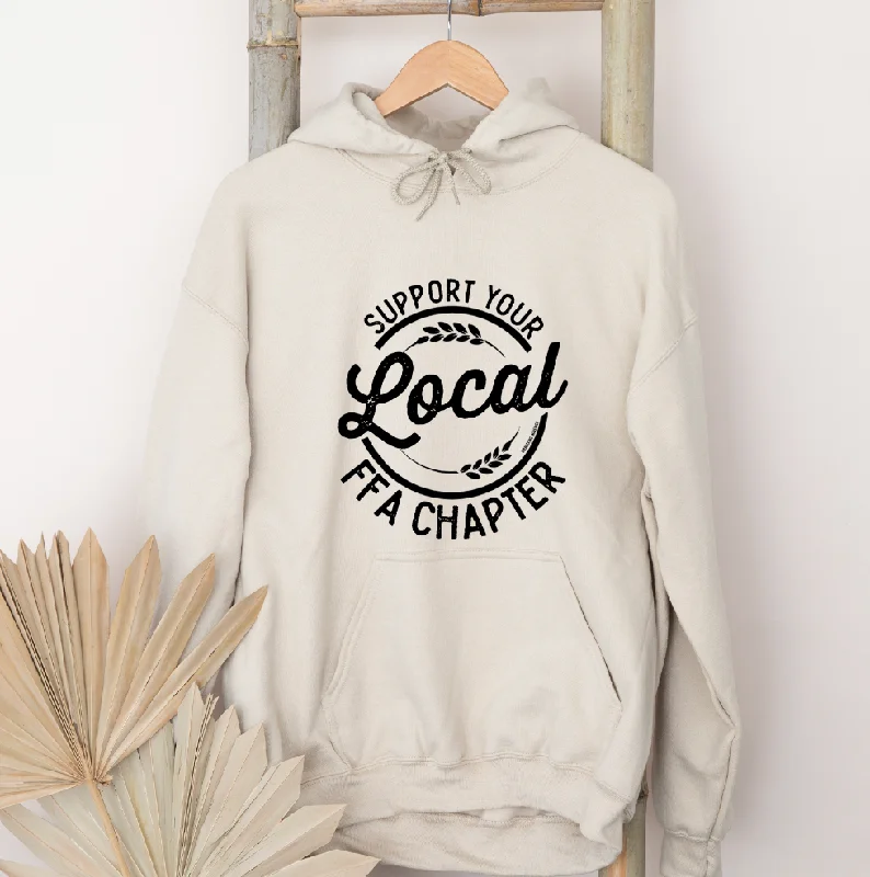 Zip-up hoodie – Hoodie with a front zipper for easy wearSupport Your Local FFA Chapter Hoodie (S-3XL) Unisex - Multiple Colors!