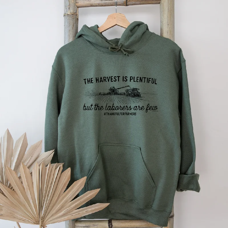 Drawstring hoodie – Hoodie with adjustable drawstrings at the hoodThe Harvest Is Plentiful But The Laborers Are Few Hoodie (S-3XL) Unisex - Multiple Colors!