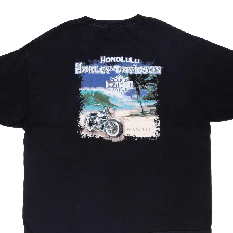 Banded hem – T-shirt with a stitched or elastic band at the bottomVINTAGE HARLEY DAVIDSON HONOLULU HAWAII TEE SHIRT SIZE 2XL