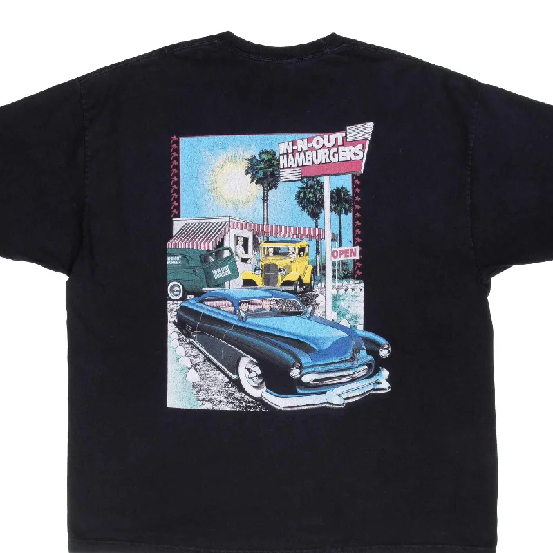 V-neck – V-shaped neckline for a more flattering lookVINTAGE IN N OUT BURGER CALIFORNIA 1990S TEE SHIRT SIZE 2XL