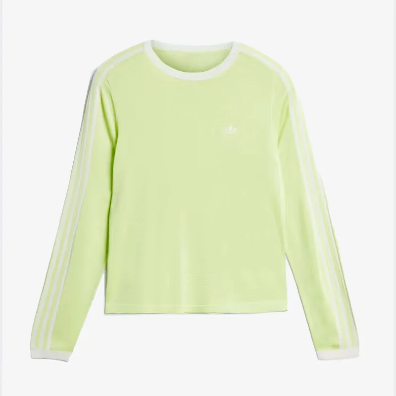 Long sleeve – Full-length sleeve, great for layeringAdidas Originals | WALES BONNER KNIT LONG SLEEVE TEE  { SEMI FROZEN YELLOW/CHALK WHITE