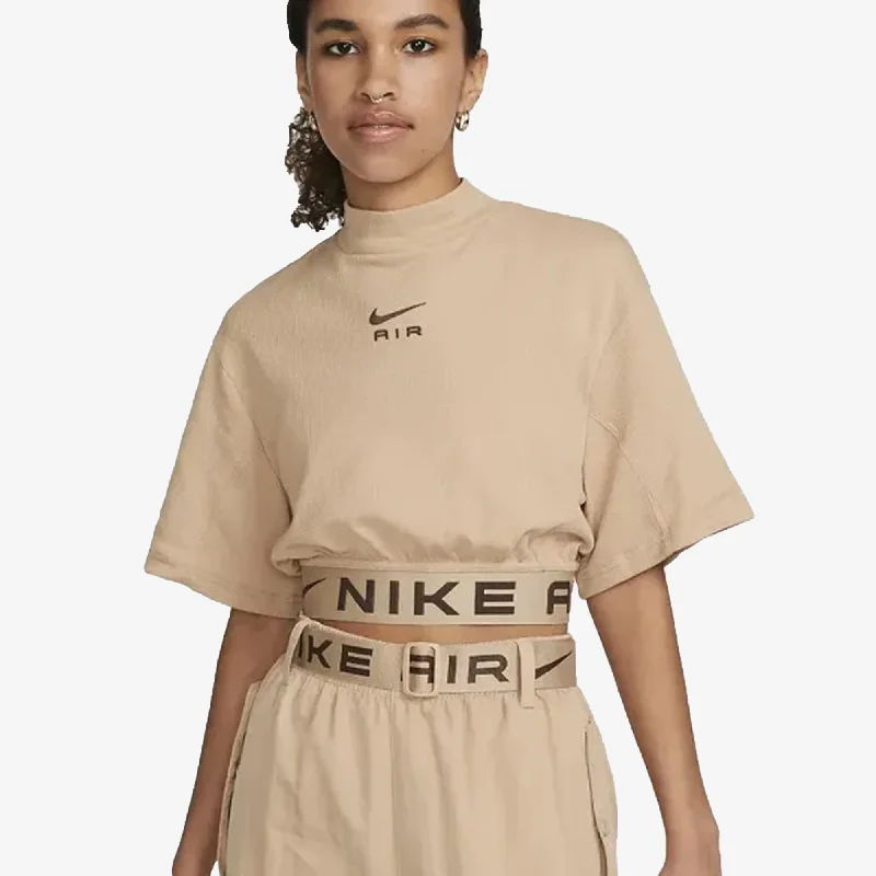 Pima cotton – Soft, high-quality cotton for a luxurious feelNike | WMN'S SHORT-SLEEVE CROPPED TOP  { HEMP/BAROQUE BROWN